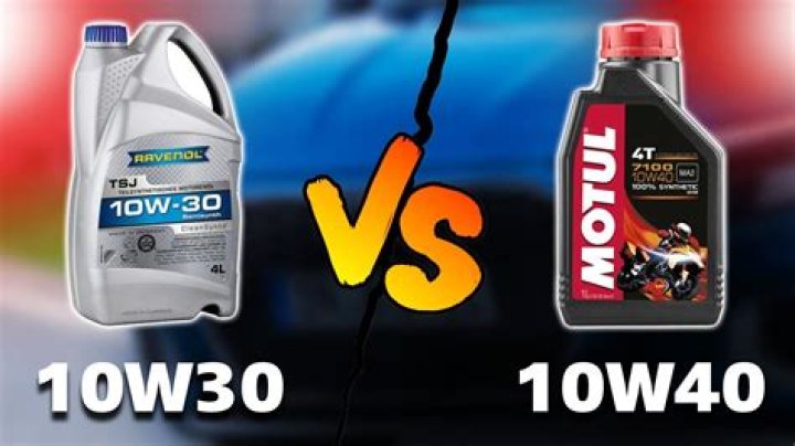 Can I use 10w40 instead of 5w30?