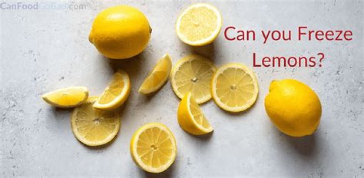 Can you freeze lemons?
