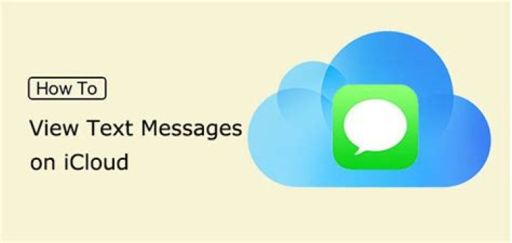 Can you see text messages on iCloud?
