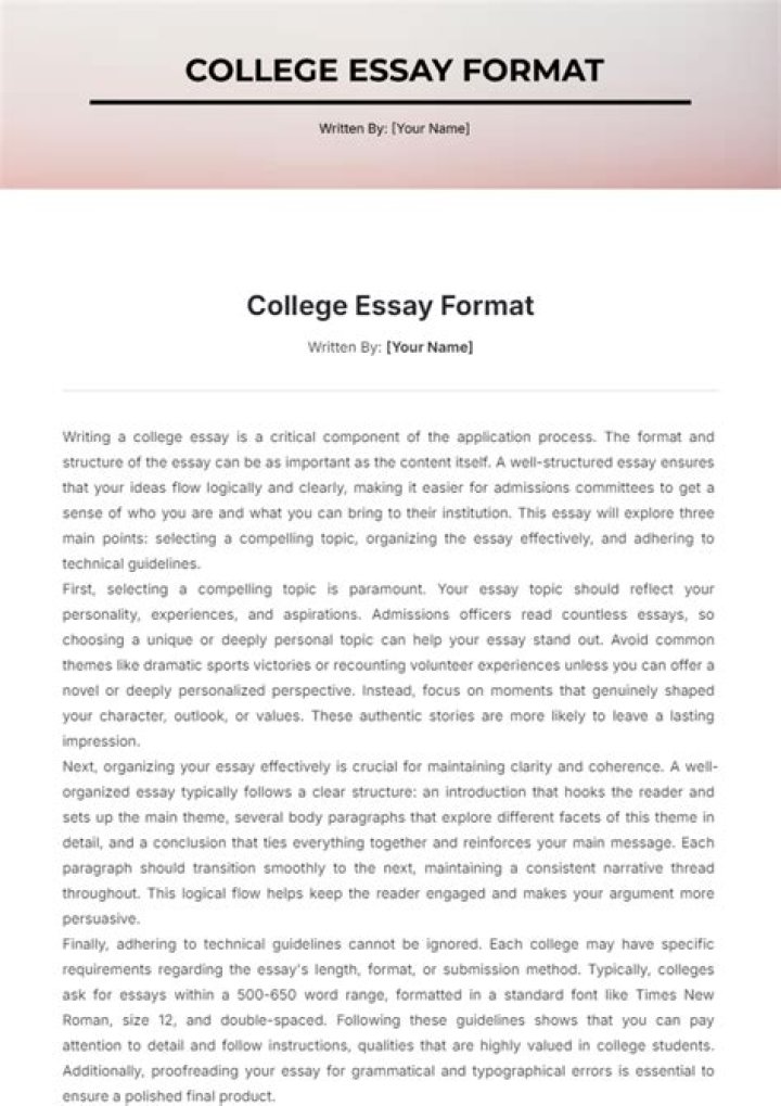 Can you use i in a college essay?