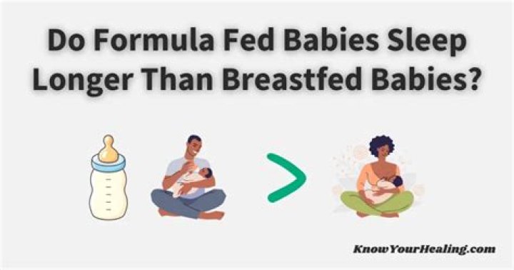 Do formula fed babies sleep longer?