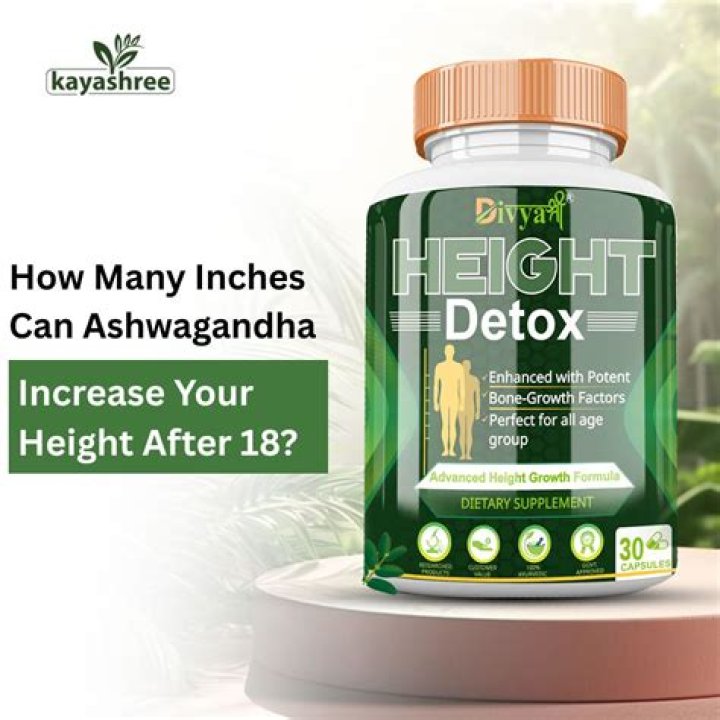 Does ashwagandha increase height after 18?