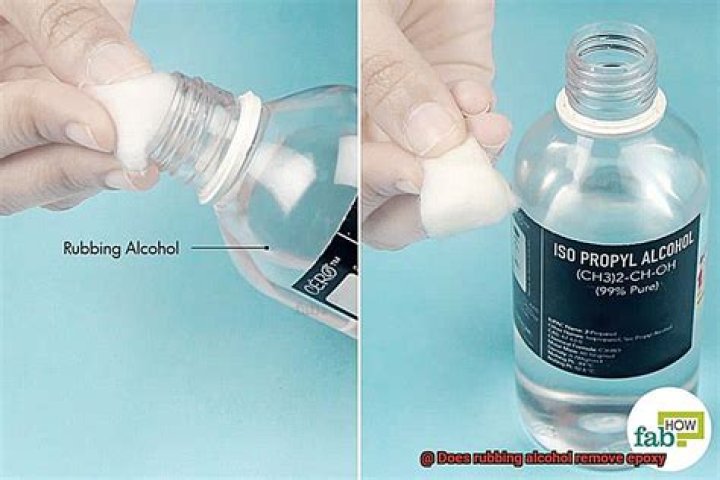 Does rubbing alcohol remove epoxy?
