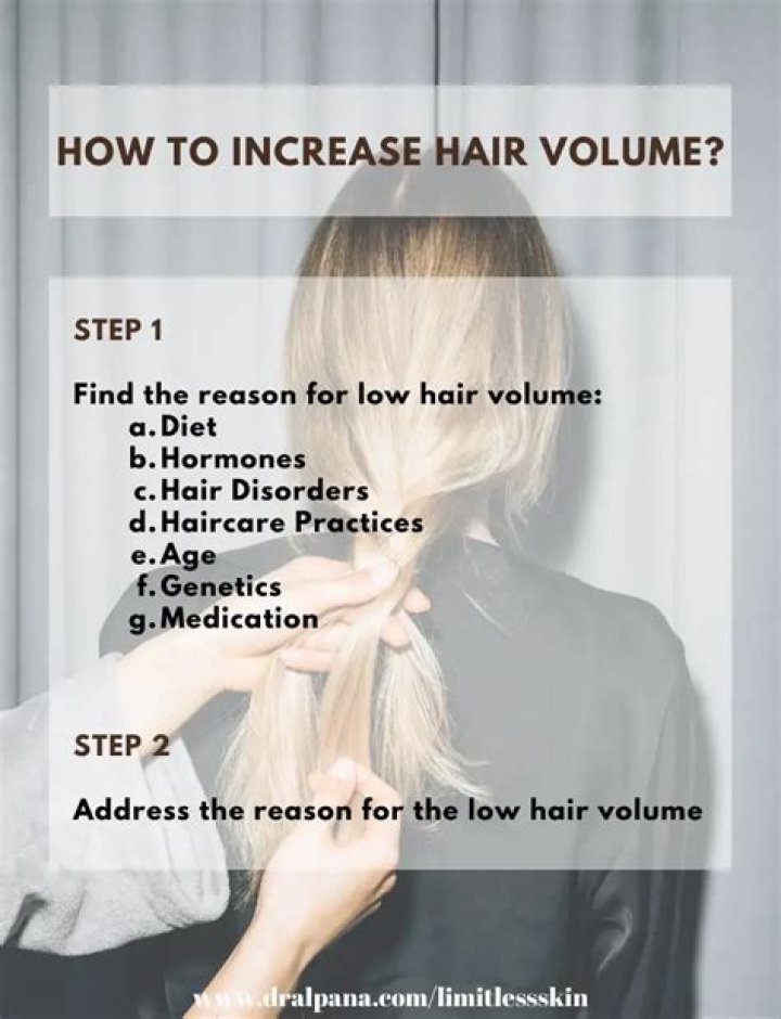 How can I increase hair volume?