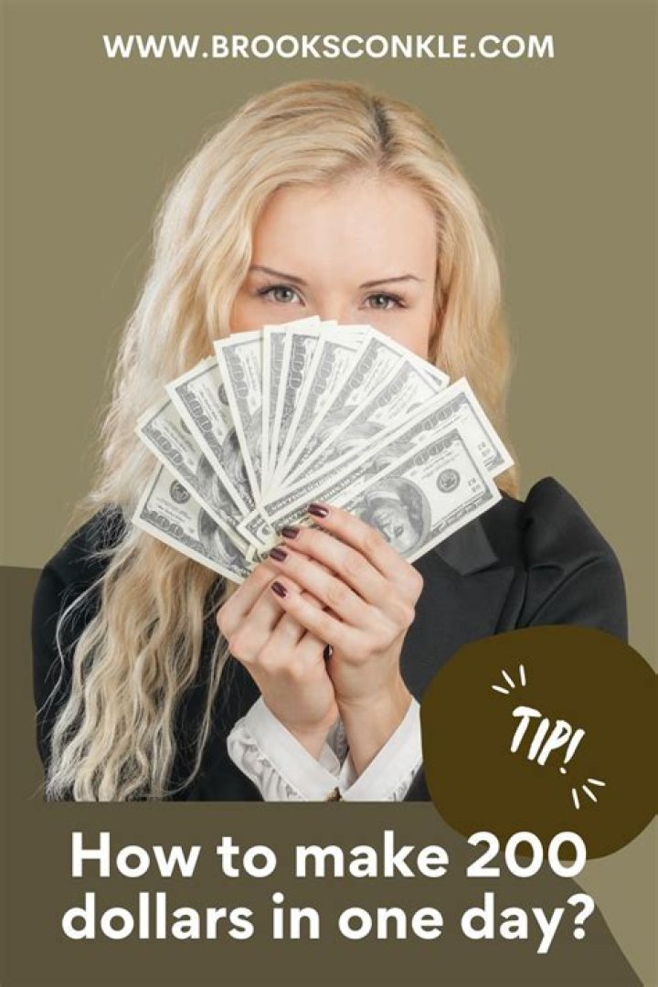 How can I make 200 dollars a day?