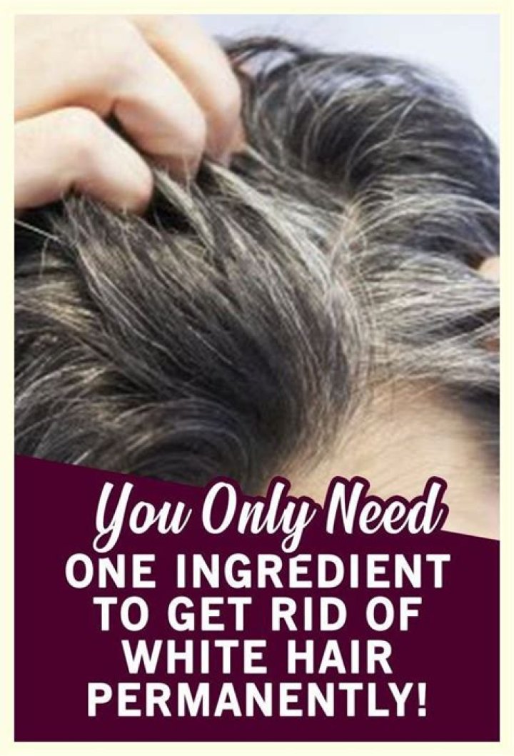 How can I remove white hair permanently?