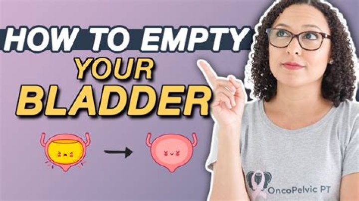 How do I empty my bladder before bed?