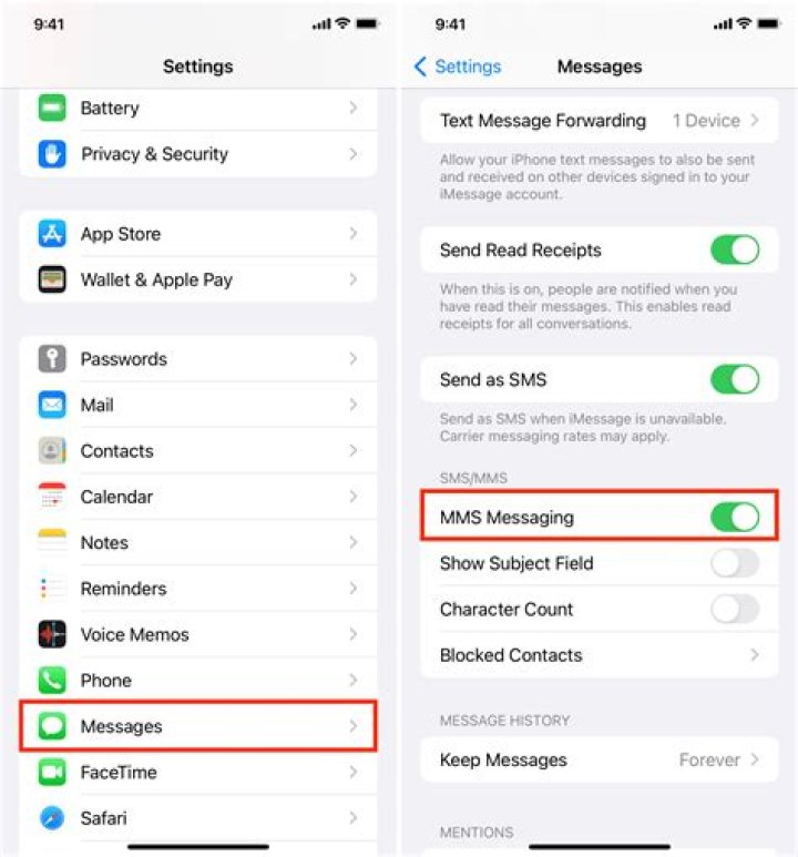 How do I fix my text messages on my iPhone?