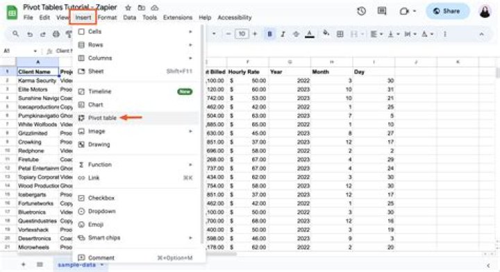How do I hide the pivot table editor in Google Sheets?