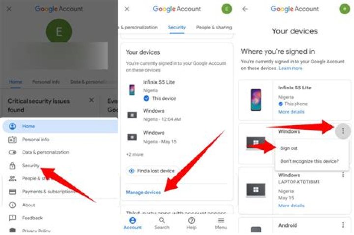 How do I link a device to my Google Account?