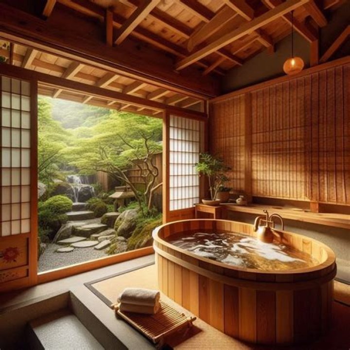 How do Japanese baths stay warm?