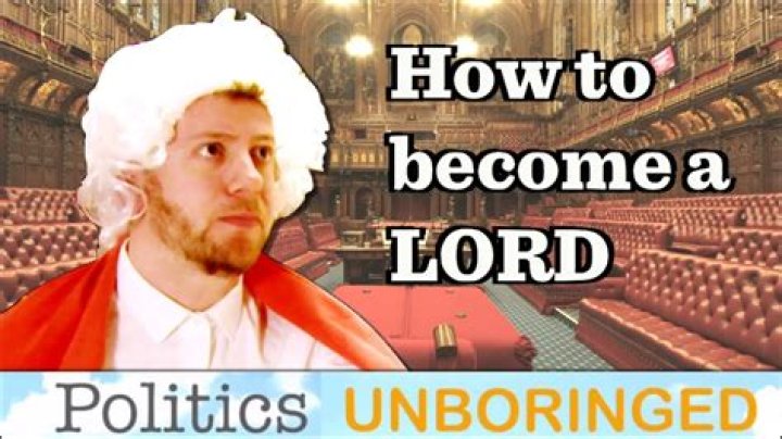 How do you become a lord?