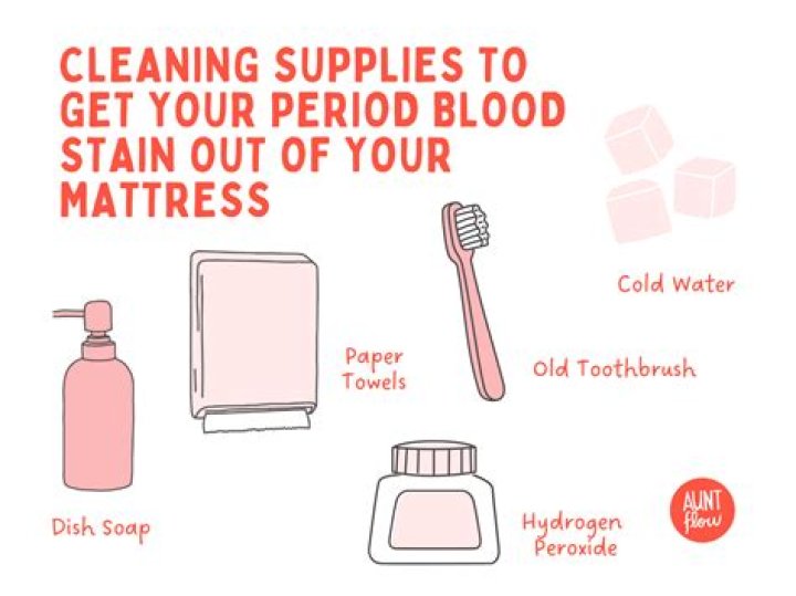 How do you get period blood out of sheets without washing them?