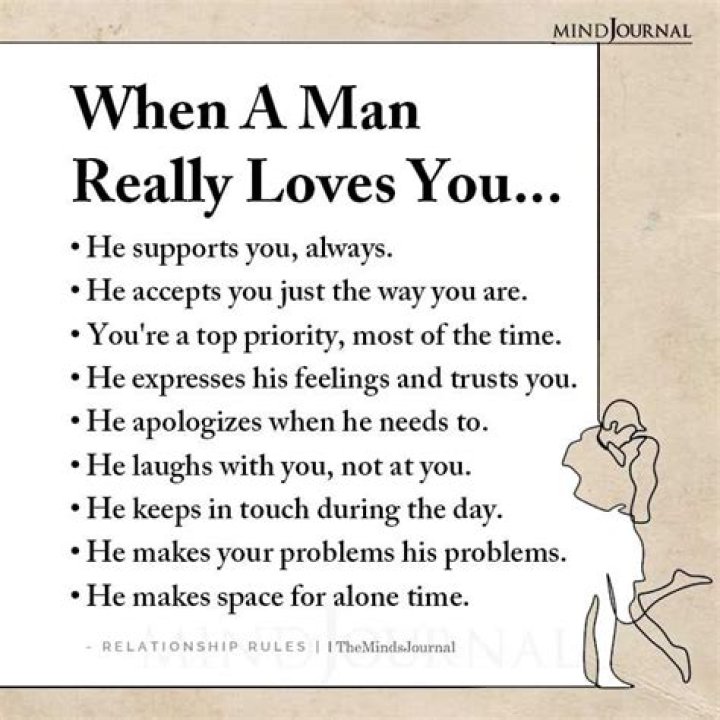 How do you know when a man is in love?