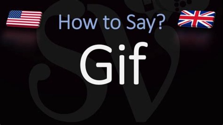 How do you pronounce GIF?