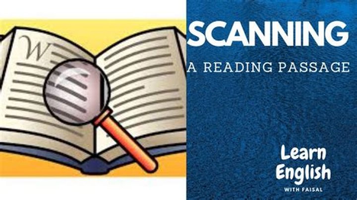 How do you scan read?