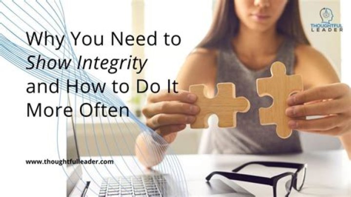 How do you show integrity at work?