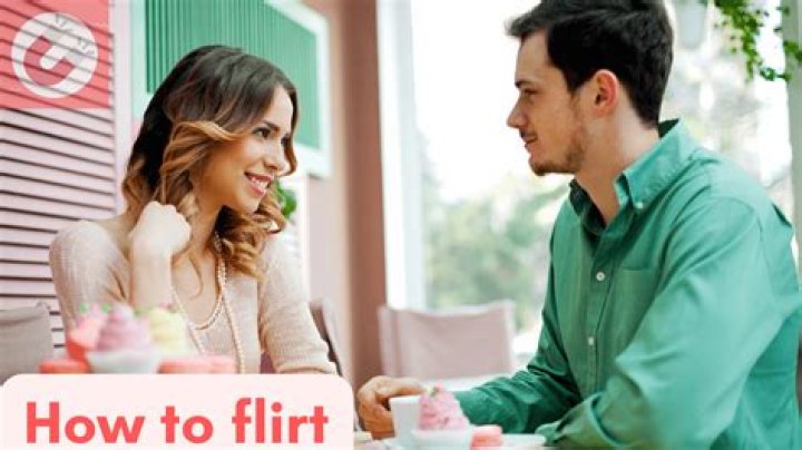 How does a man flirt with a woman he likes?