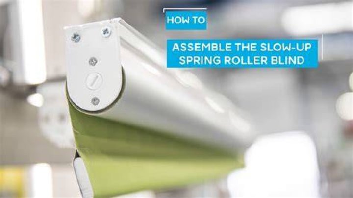 How does a spring loaded roller blind work?