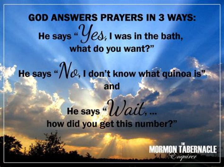 How God answers our prayers in 3 ways?