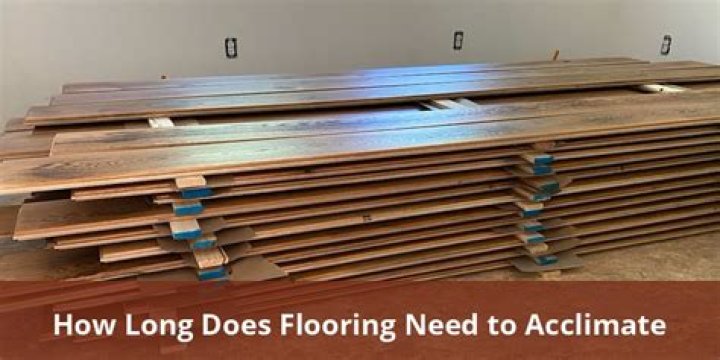 How long does engineered flooring need to acclimate?
