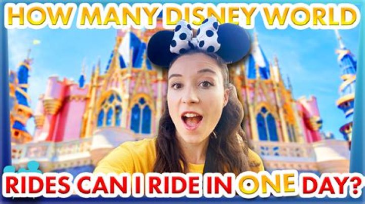 How many Disney rides in a day?