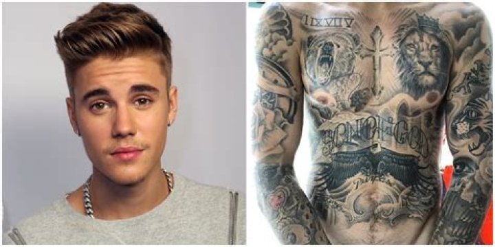 How many tattoos Justin Bieber have?