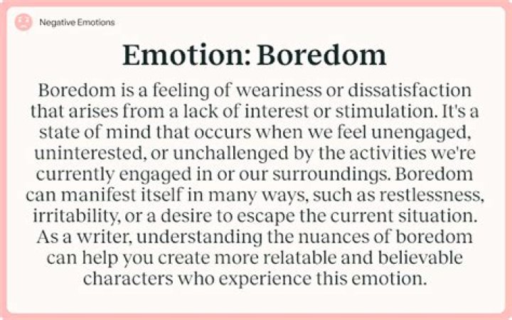 Is boredom an emotion?