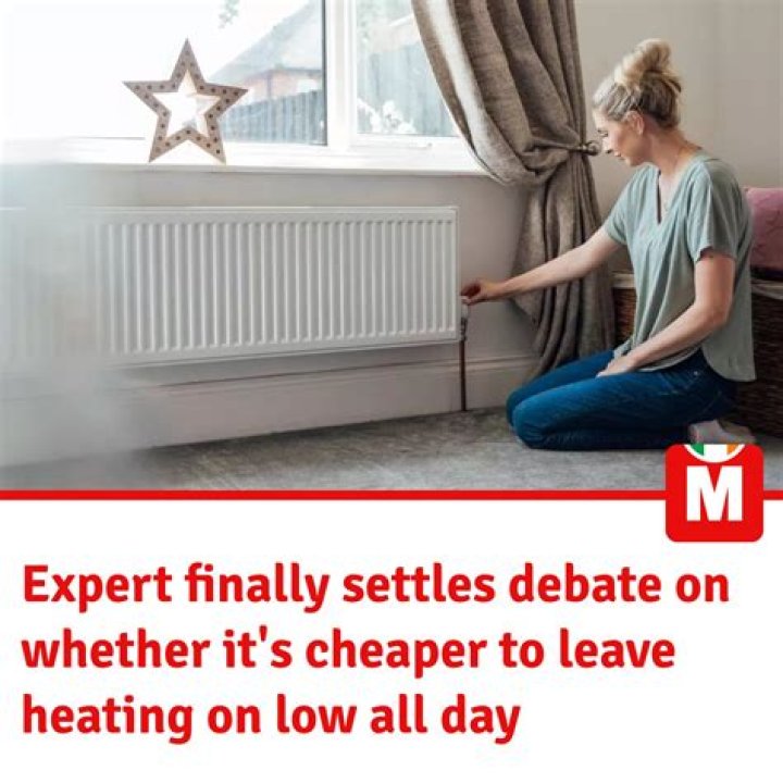 Is it cheaper to leave heating on low all day?