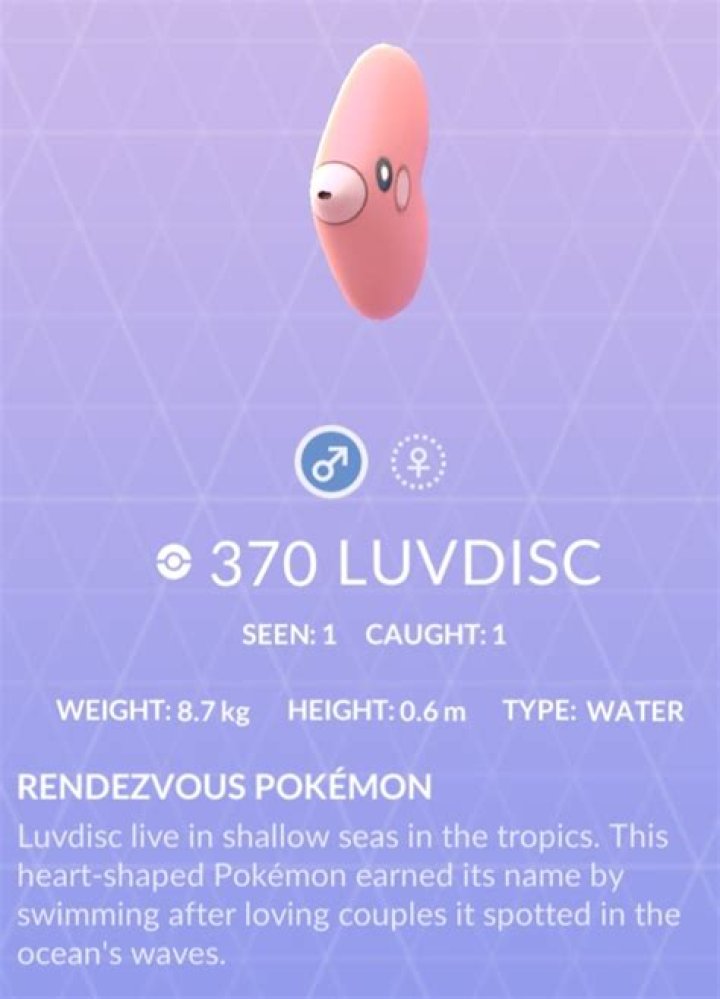 Is Luvdisc useless Pokemon go?