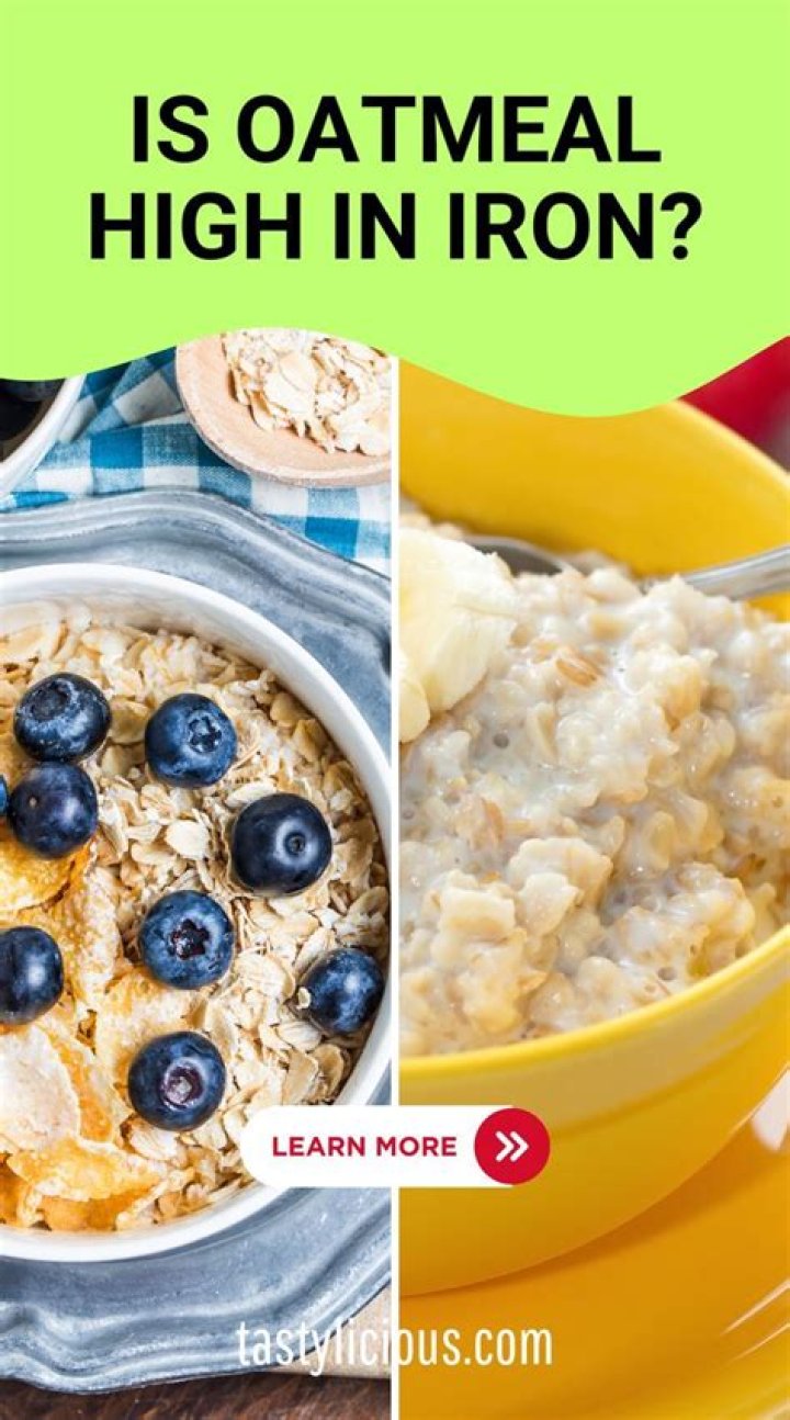 Is oatmeal high in iron?