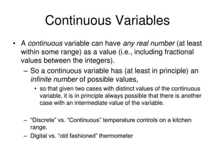 Is temperature a continuous variable?