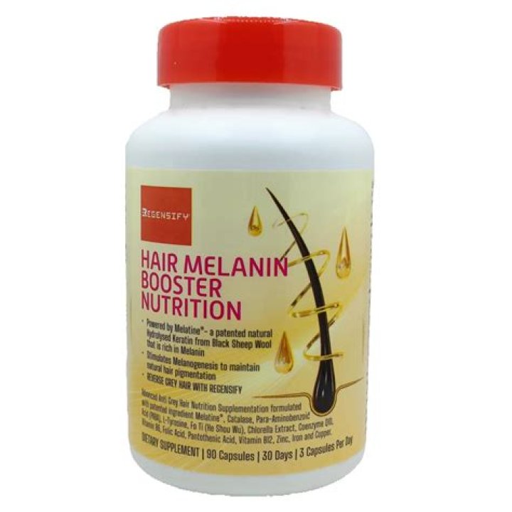 Is there melanin in GREY hair?