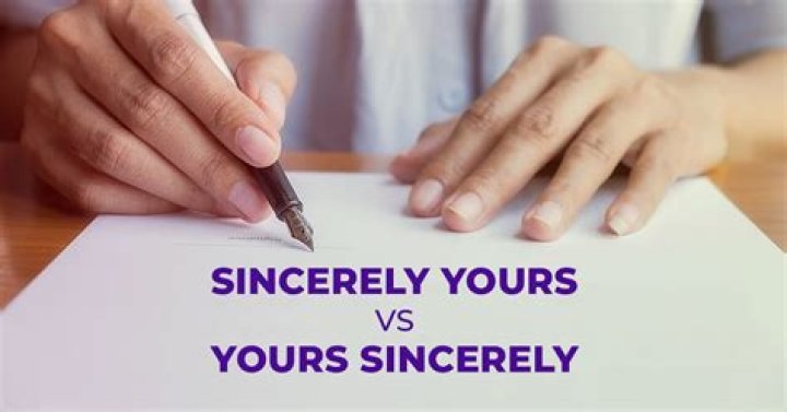 Is Your sincerely correct?