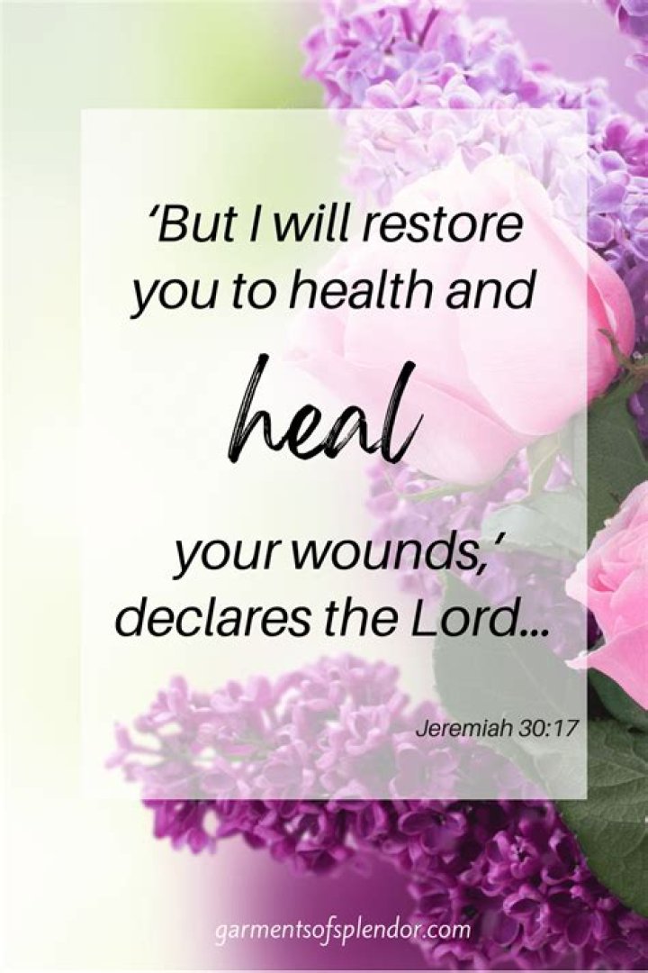 What's a good scripture for healing?