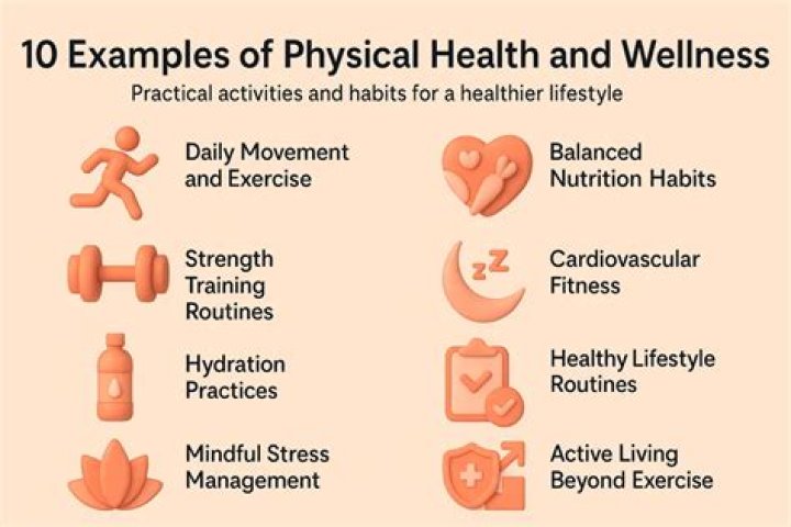 What are 3 examples of physical health?