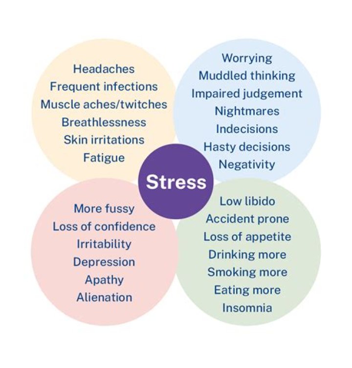 What are 4 signs of stress or distress in babies?