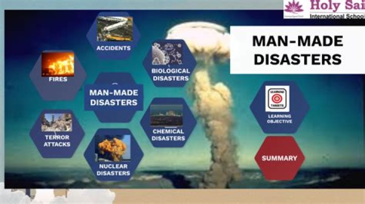 What are 5 man-made disasters?