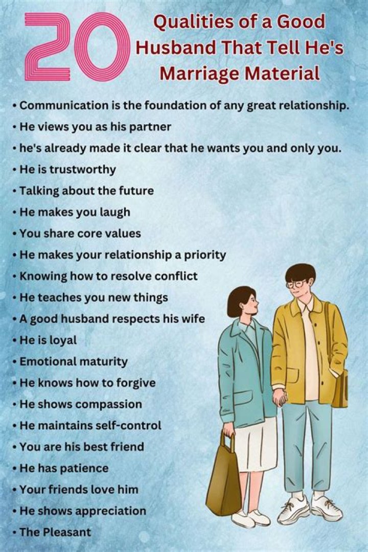 What are the qualities of a husband material?
