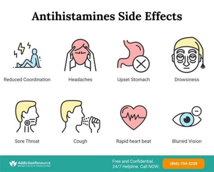 What are the side effects of antihistamines?