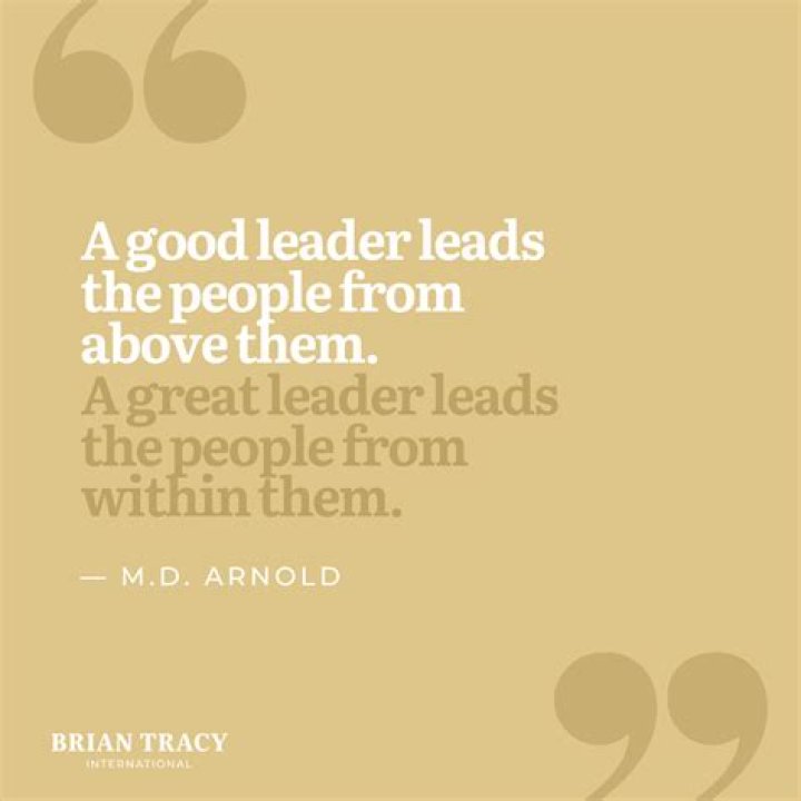 What are the signs of a good leader?