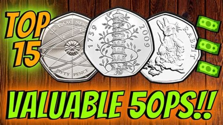 What are the top 5 rarest 50p coins?