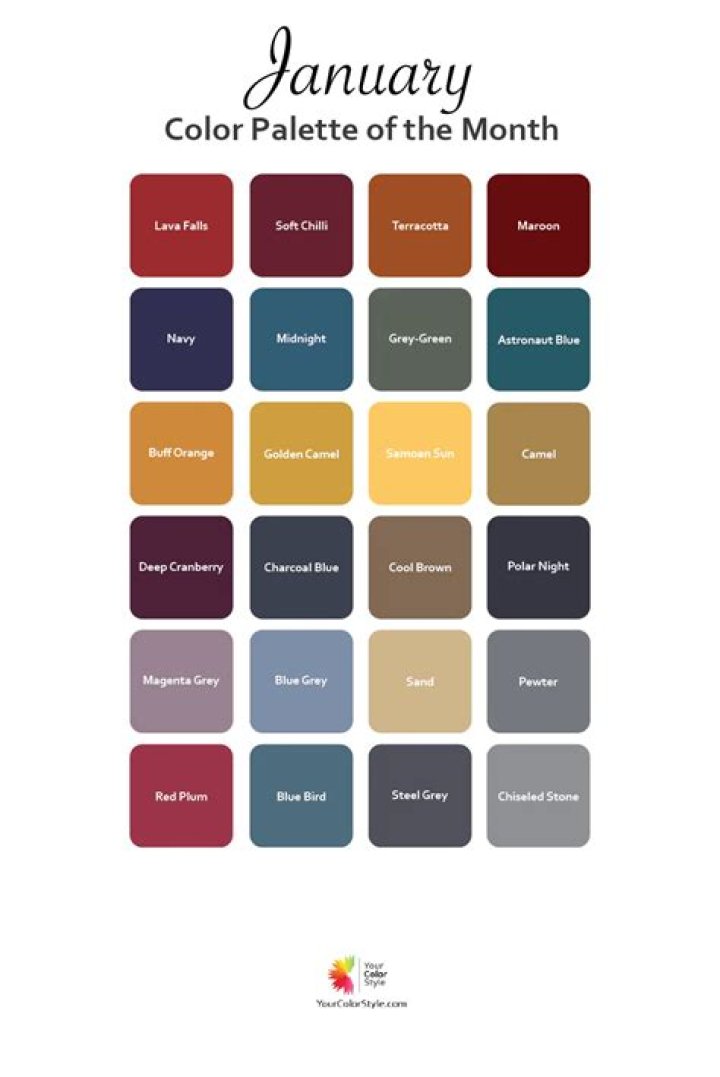 What color is January?