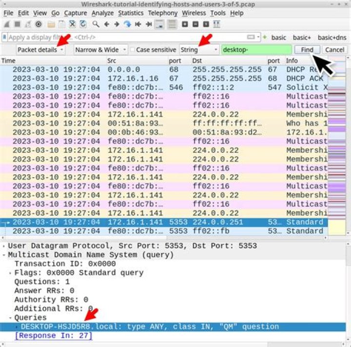 What data can you get from Wireshark?