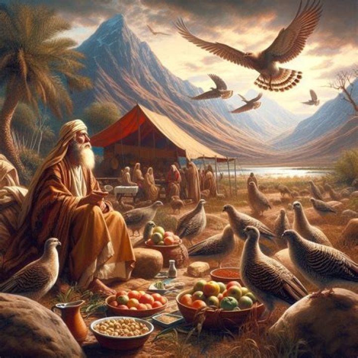 What did God give the Israelites to eat?