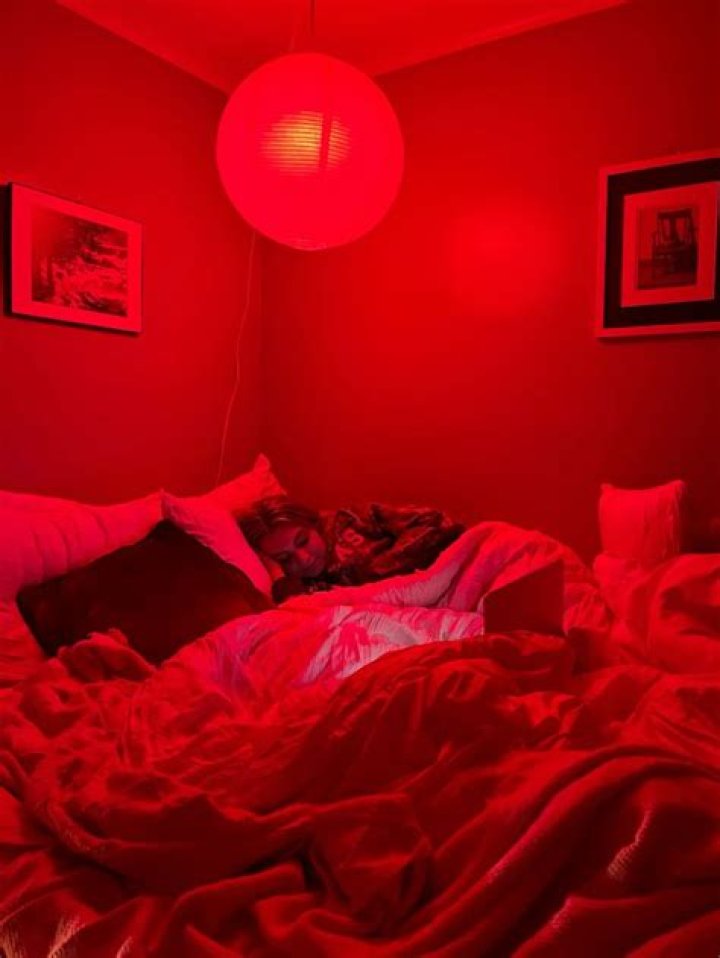 What does a red light in a bedroom mean?