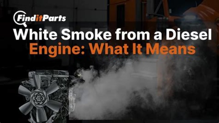 What does grey smoke from a diesel mean?