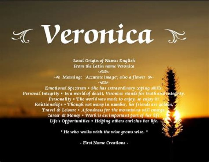 What does name Veronica mean?