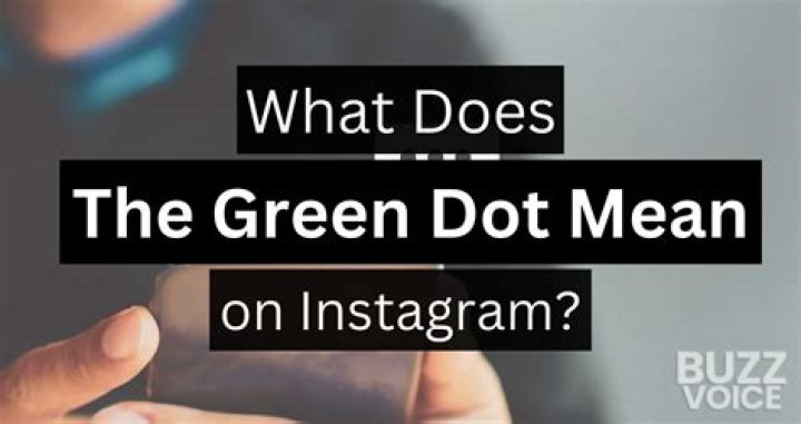 What does the little green dot on iPhone mean?