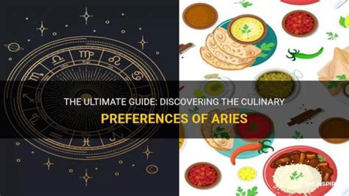 What food do Aries like?